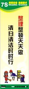 7s管理标语 7s宣传标语 7s标语图片 整理整顿天天做，清扫清洁时时行