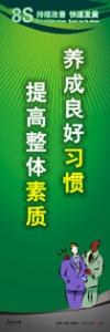 8s标语 8s管理标语 8s宣传标语 养成良好习惯-提高整体素质