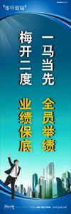 销售标语|销售口号|销售团队精神口号-一马当先，全员举绩，梅开二度，业绩保底