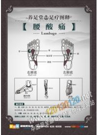 足疗店标语 足疗穴位图 腰酸痛