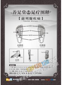 足疗挂图 足疗店标语 前列腺疾病