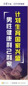 医院文化宣传标语 计划生育国家兴盛，男性健康利己利家