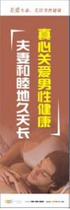 医院文化宣传标语 真心关爱男性健康，夫妻和睦地久天长