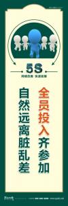 企业5s宣传标语 全员投入齐参加自然远离脏乱差