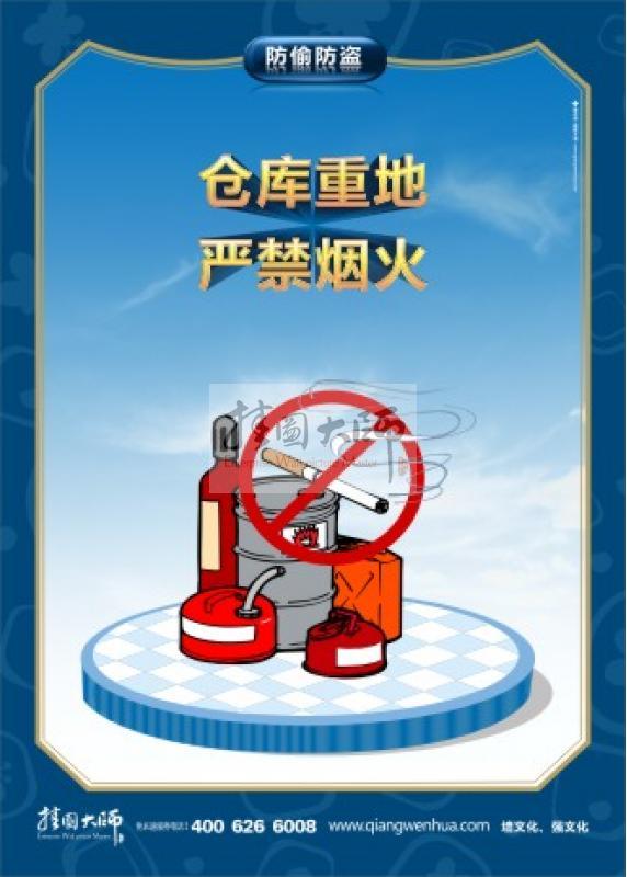 仓库安全防火标语