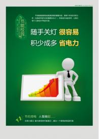 随手关灯很容易 积少成多省电力  节约用电宣传语