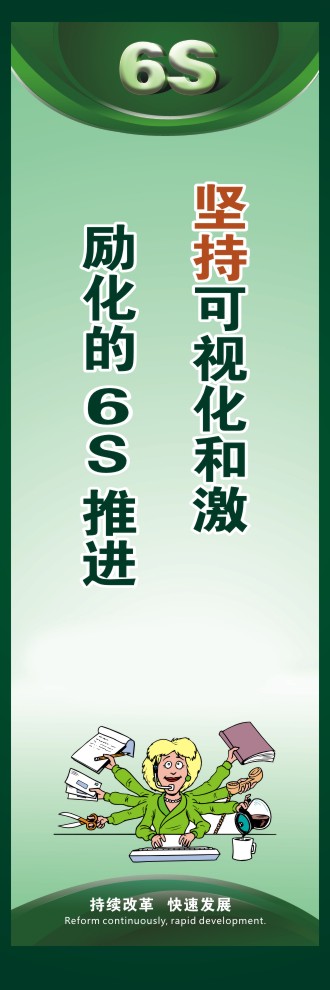 6s现场管理标语 坚持可视化和激励化的6S推进