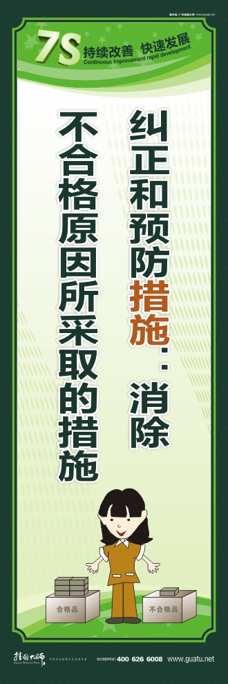 7s图片 纠正和预防措施：消除不合格原因所采取的措施