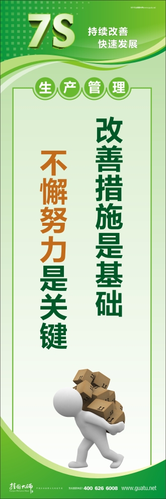 7s图片 改善措施是基础 不懈努力是关键