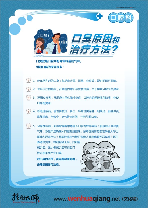 口腔知识宣传 口臭治疗方法 口腔疾病健康教育 口腔门诊健康教育